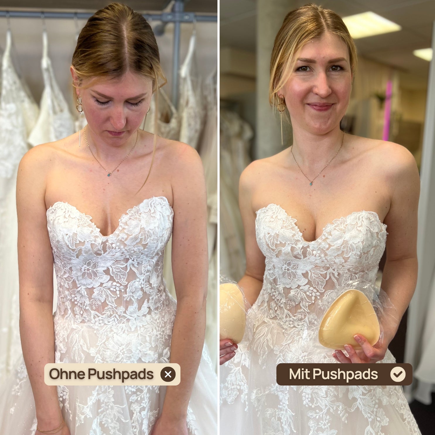 Push Up Pads Monoka White Emotions