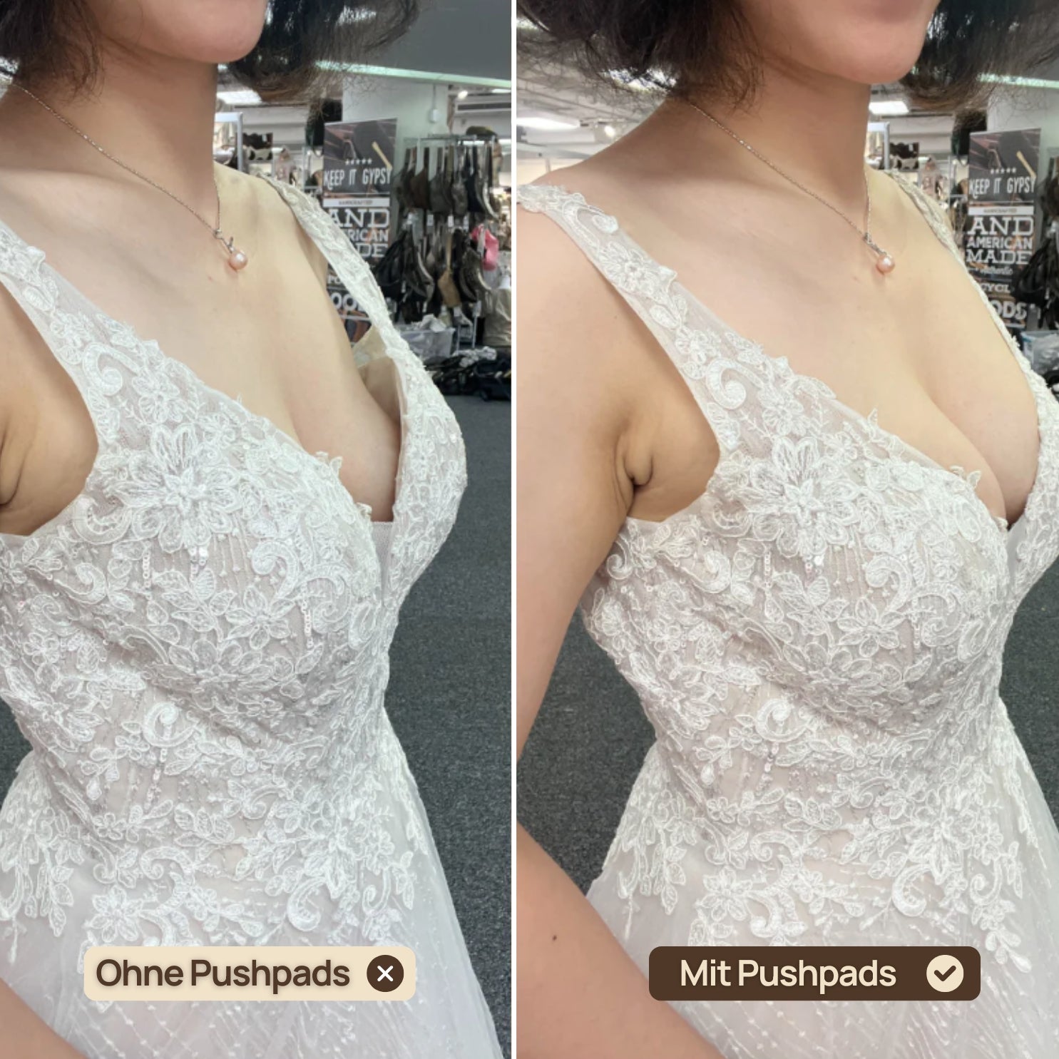 Push Up Pads Monoka White Emotions