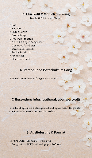 Personalisierter Song Lied Freundschaft | Liebe