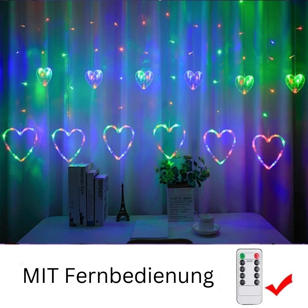 Herz Girlande LED