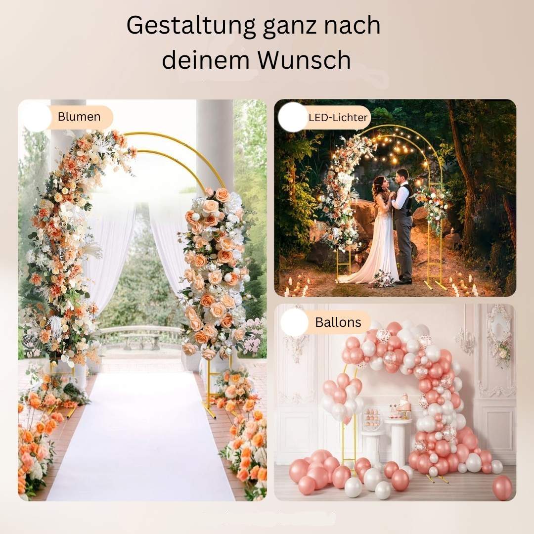 Traubogen Hochzeitsdeko