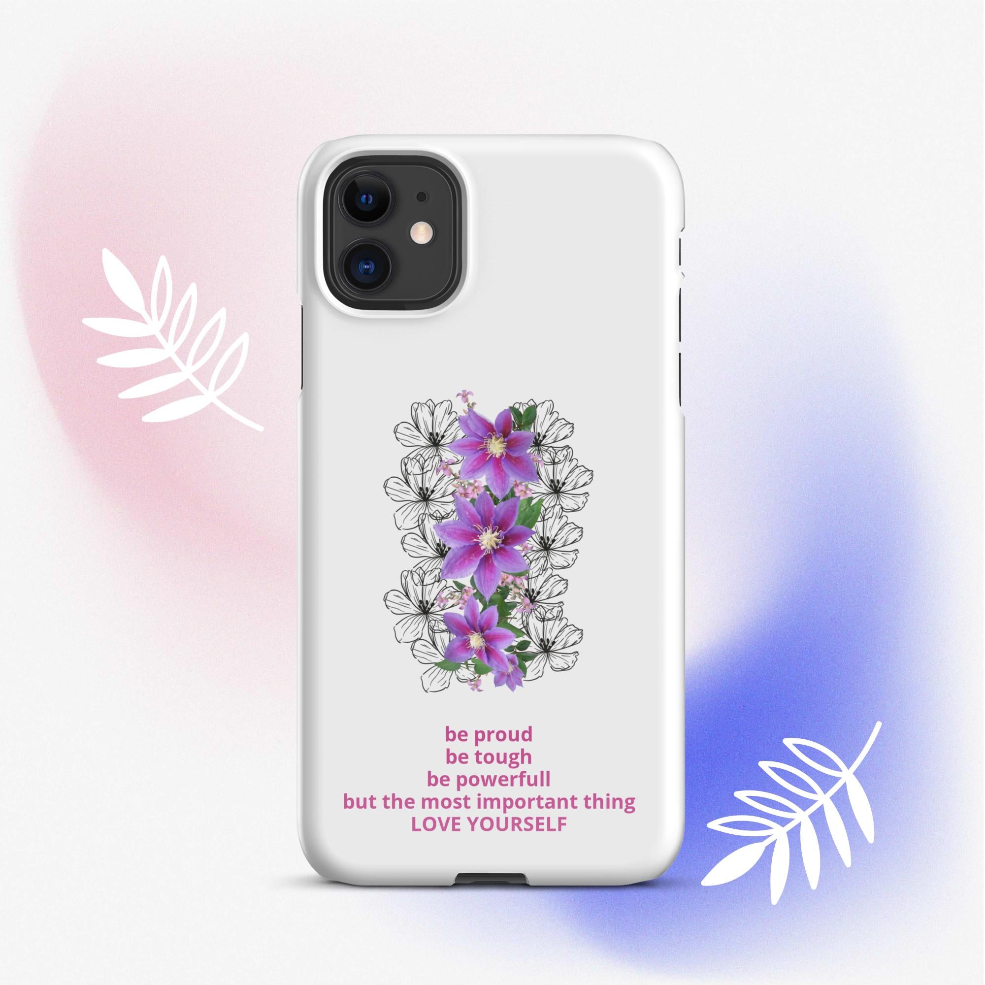 LOVE YOURSELF | Snapcase iPhone®-Hülle White Emotions