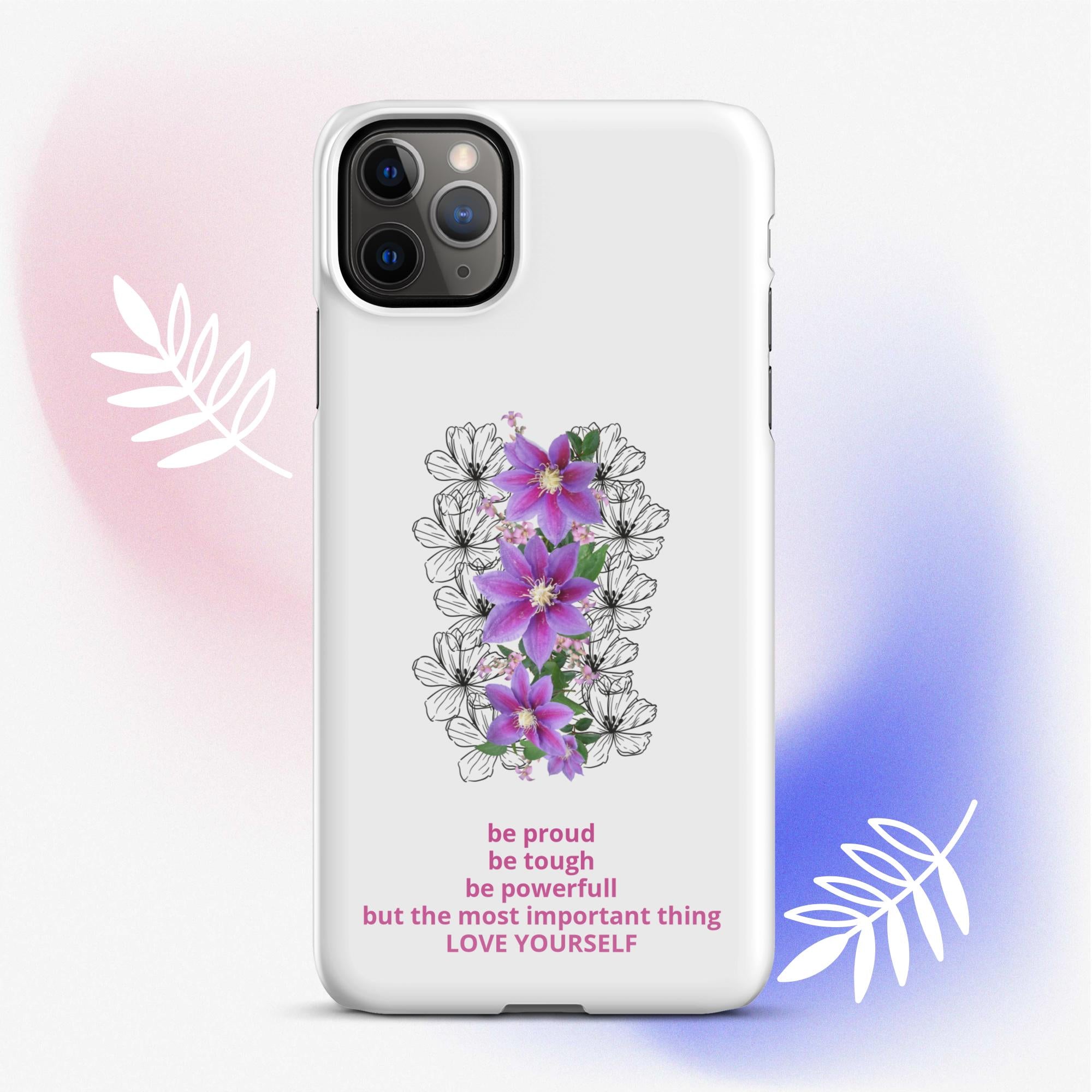 LOVE YOURSELF | Snapcase iPhone®-Hülle White Emotions