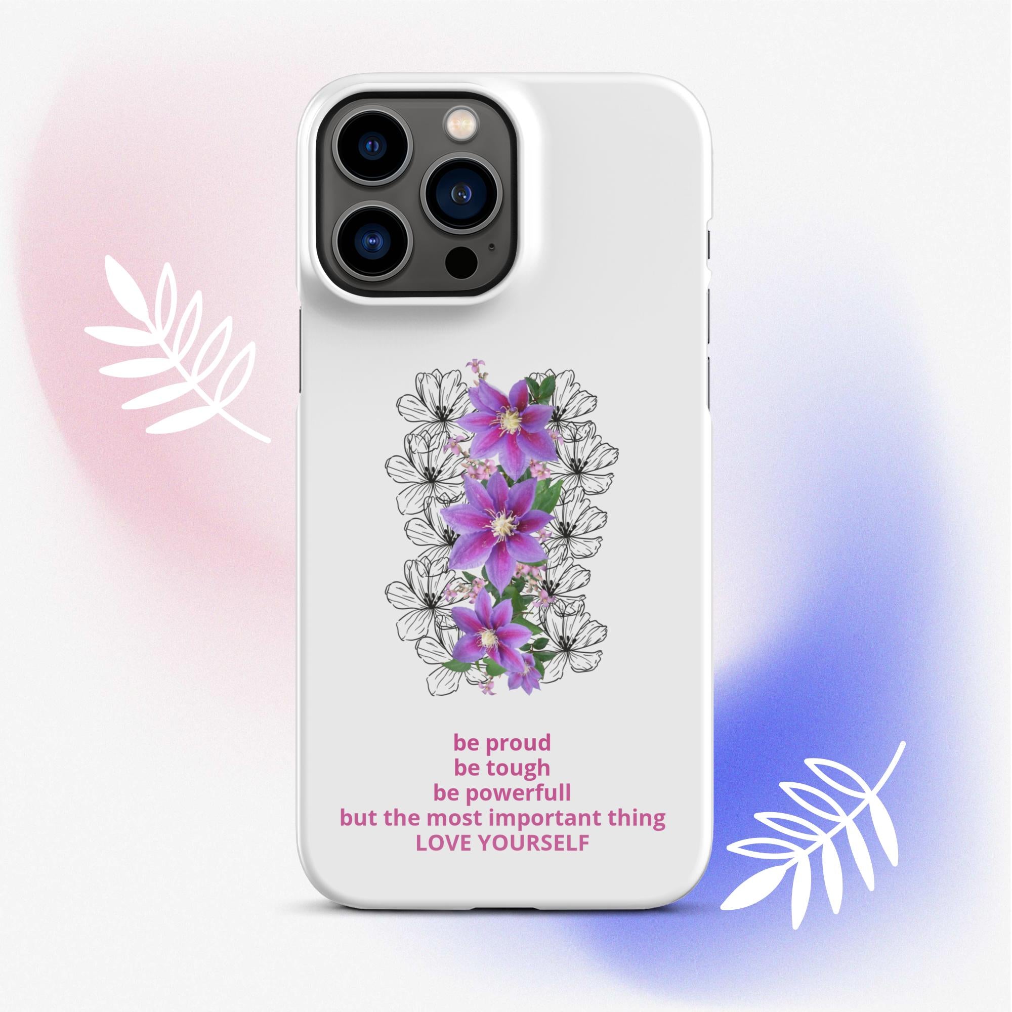 LOVE YOURSELF | Snapcase iPhone®-Hülle White Emotions
