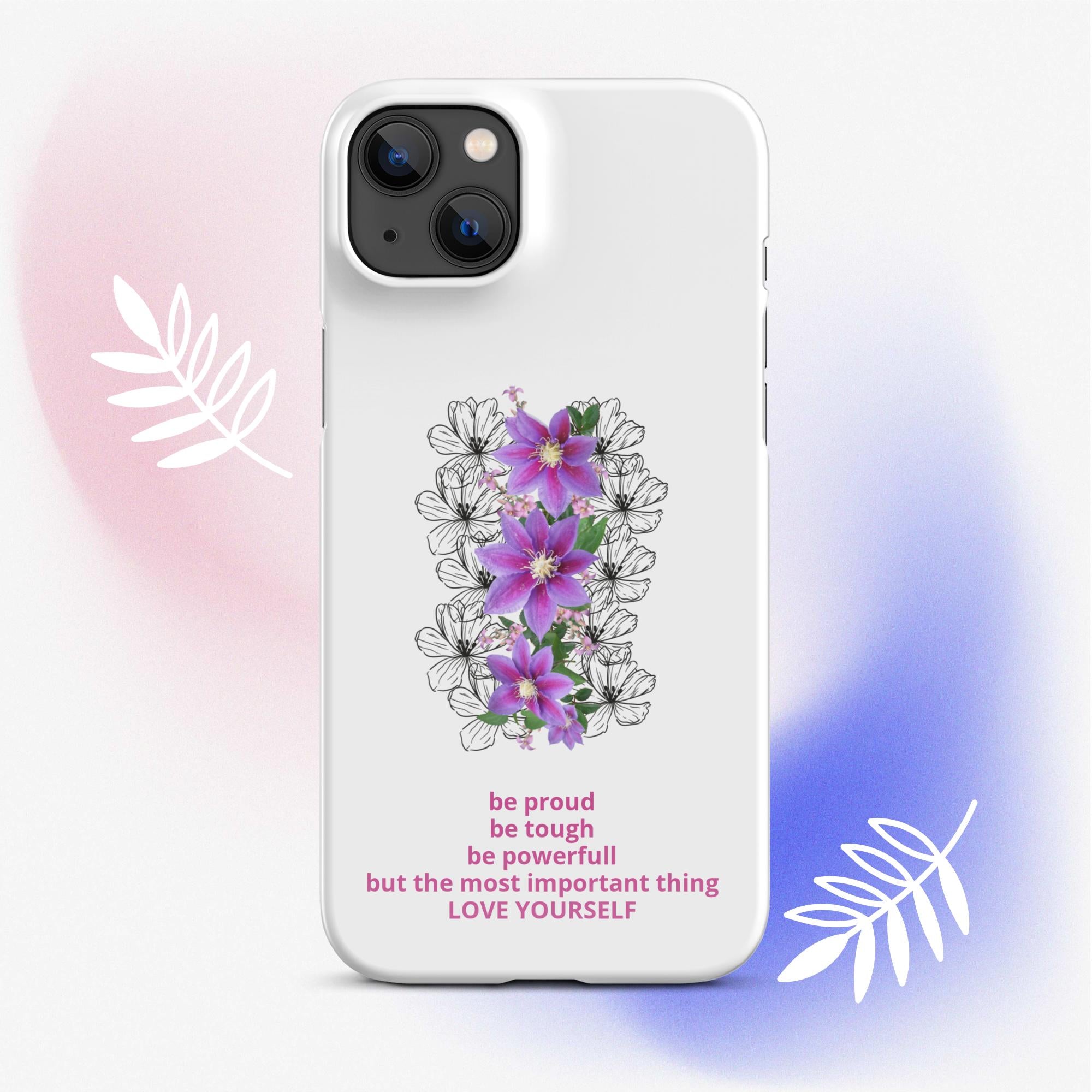 LOVE YOURSELF | Snapcase iPhone®-Hülle White Emotions