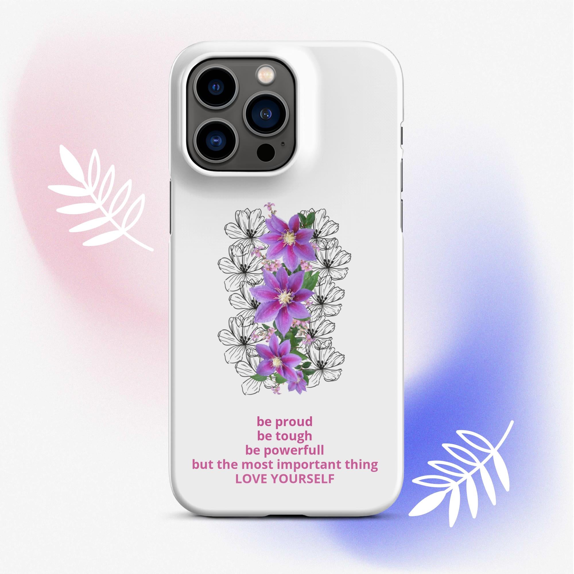 LOVE YOURSELF | Snapcase iPhone®-Hülle White Emotions