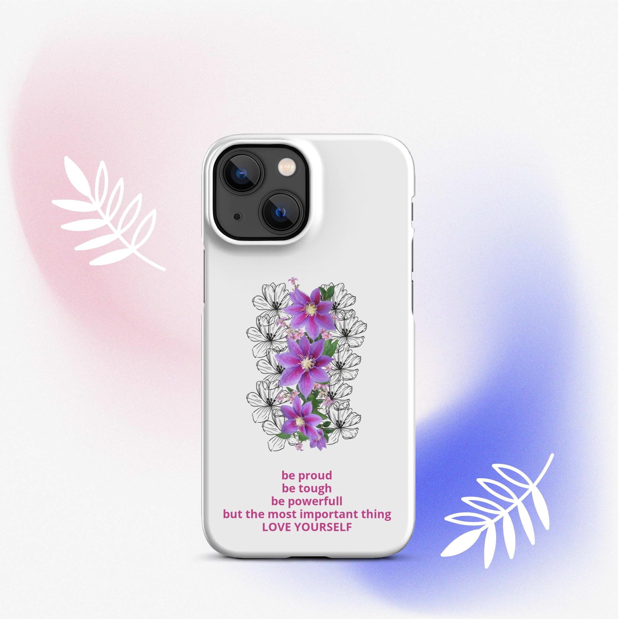 LOVE YOURSELF | Snapcase iPhone®-Hülle White Emotions