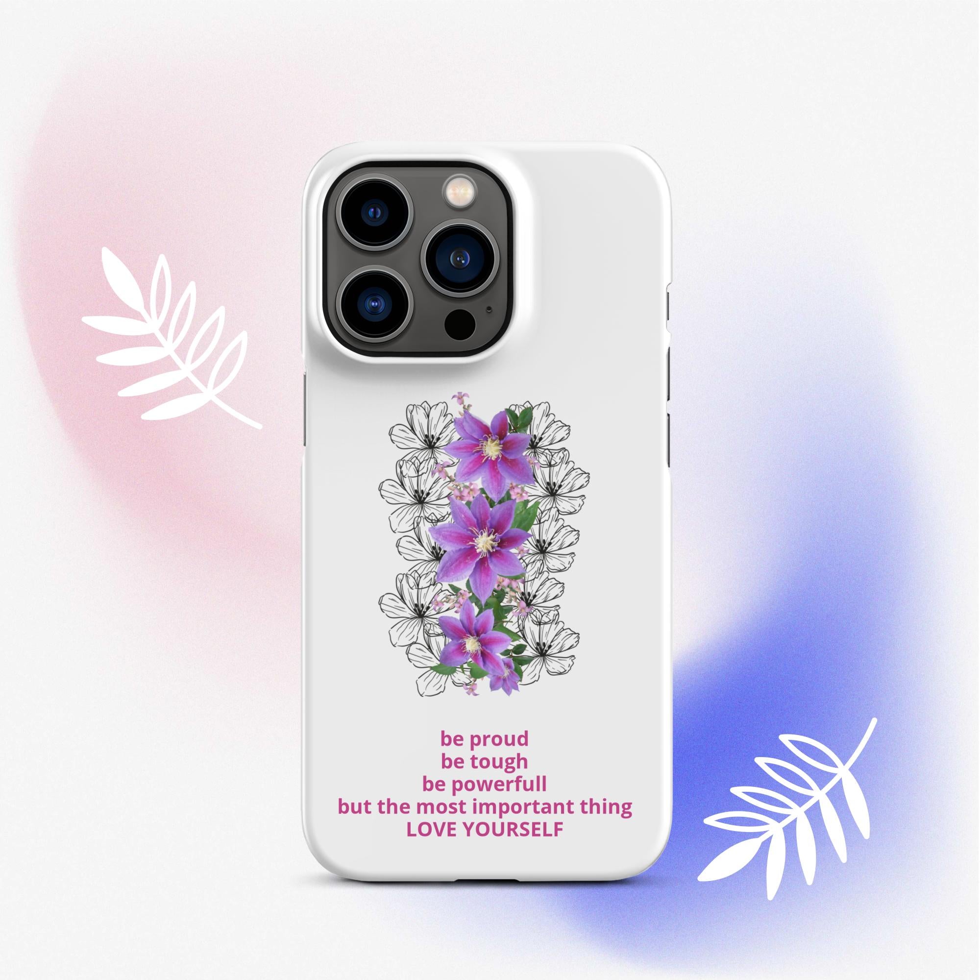 LOVE YOURSELF | Snapcase iPhone®-Hülle White Emotions