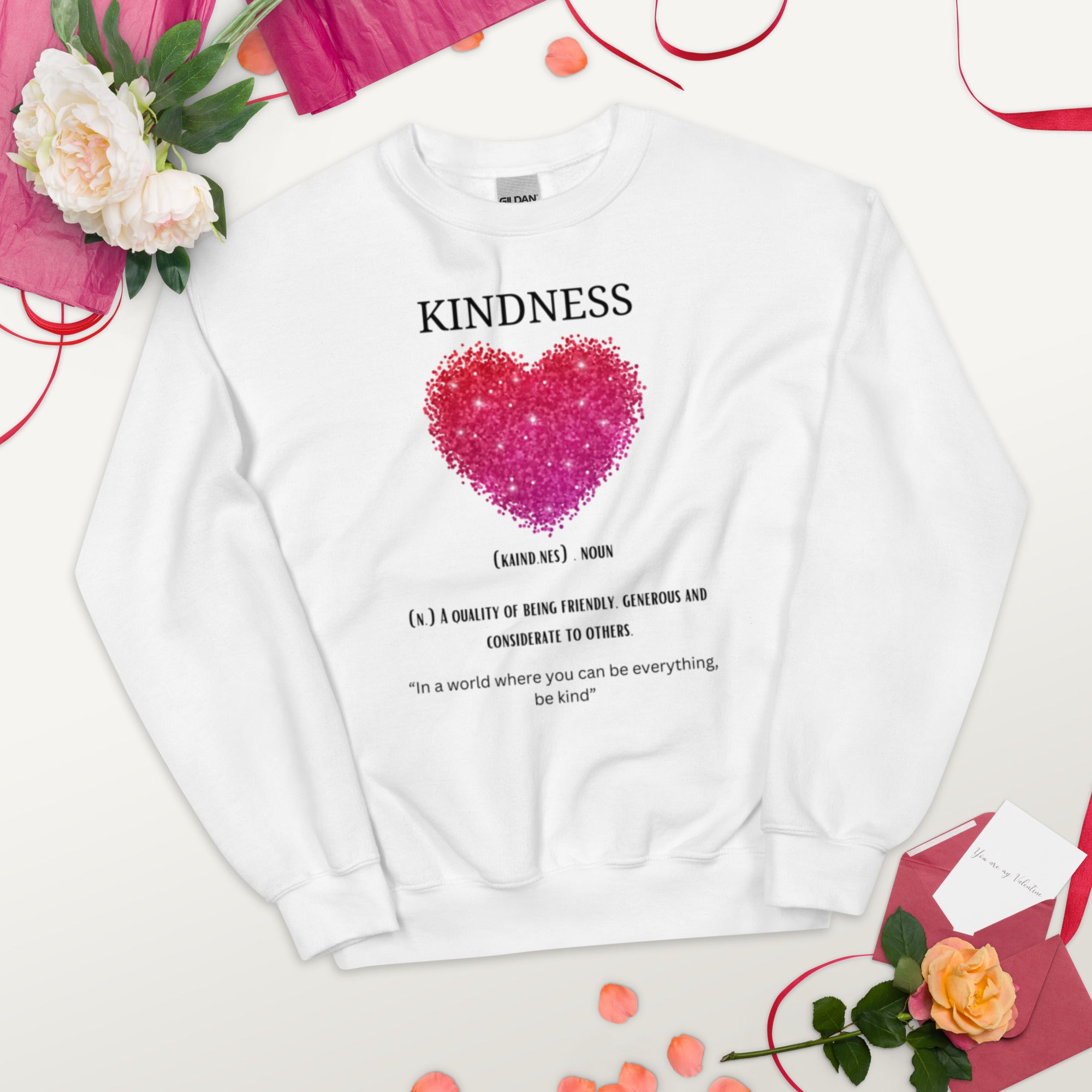 Unisex-Pullover White Emotions