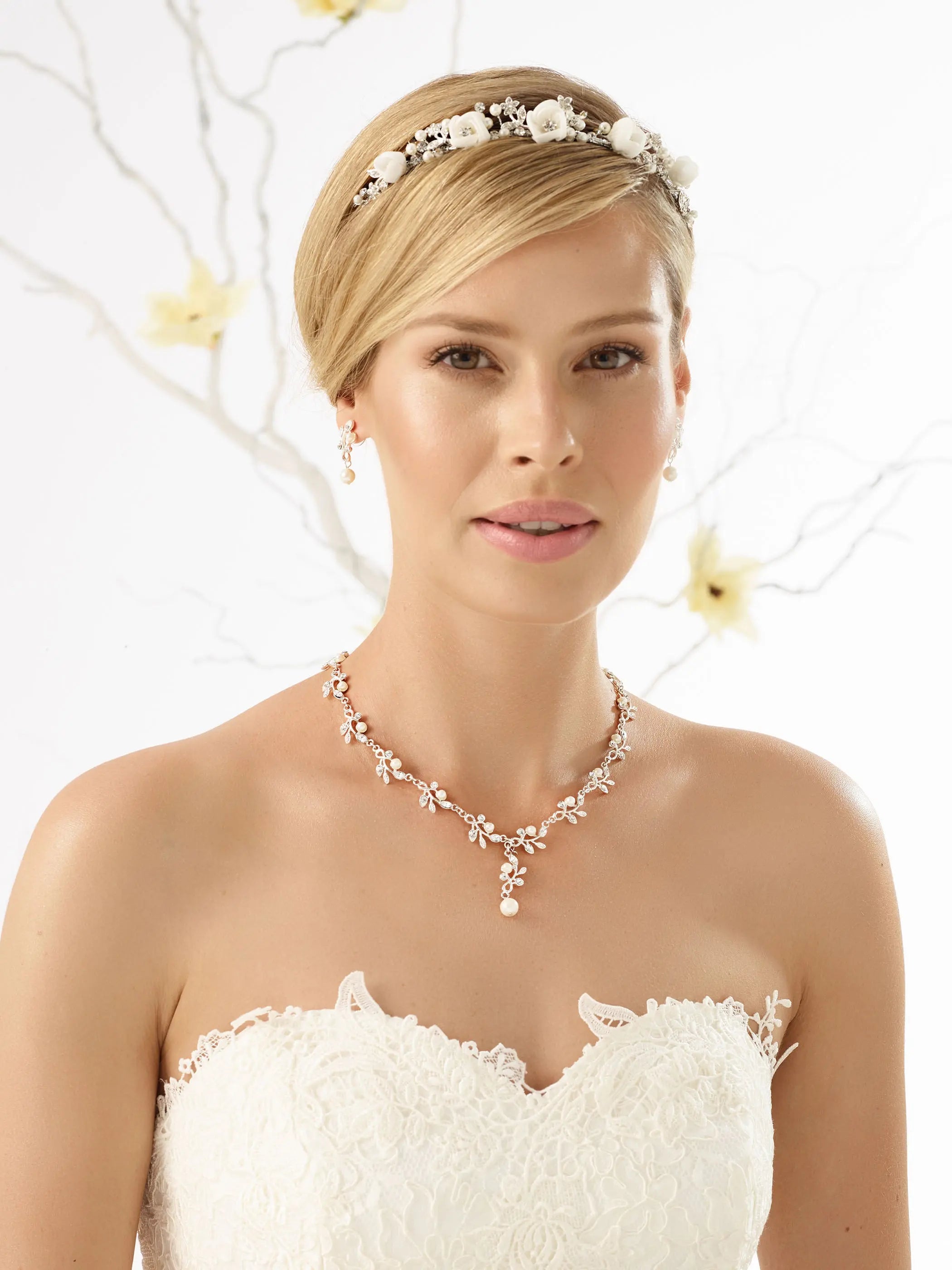 Bianco Evento Haarreif/Diadem D38 White Emotions