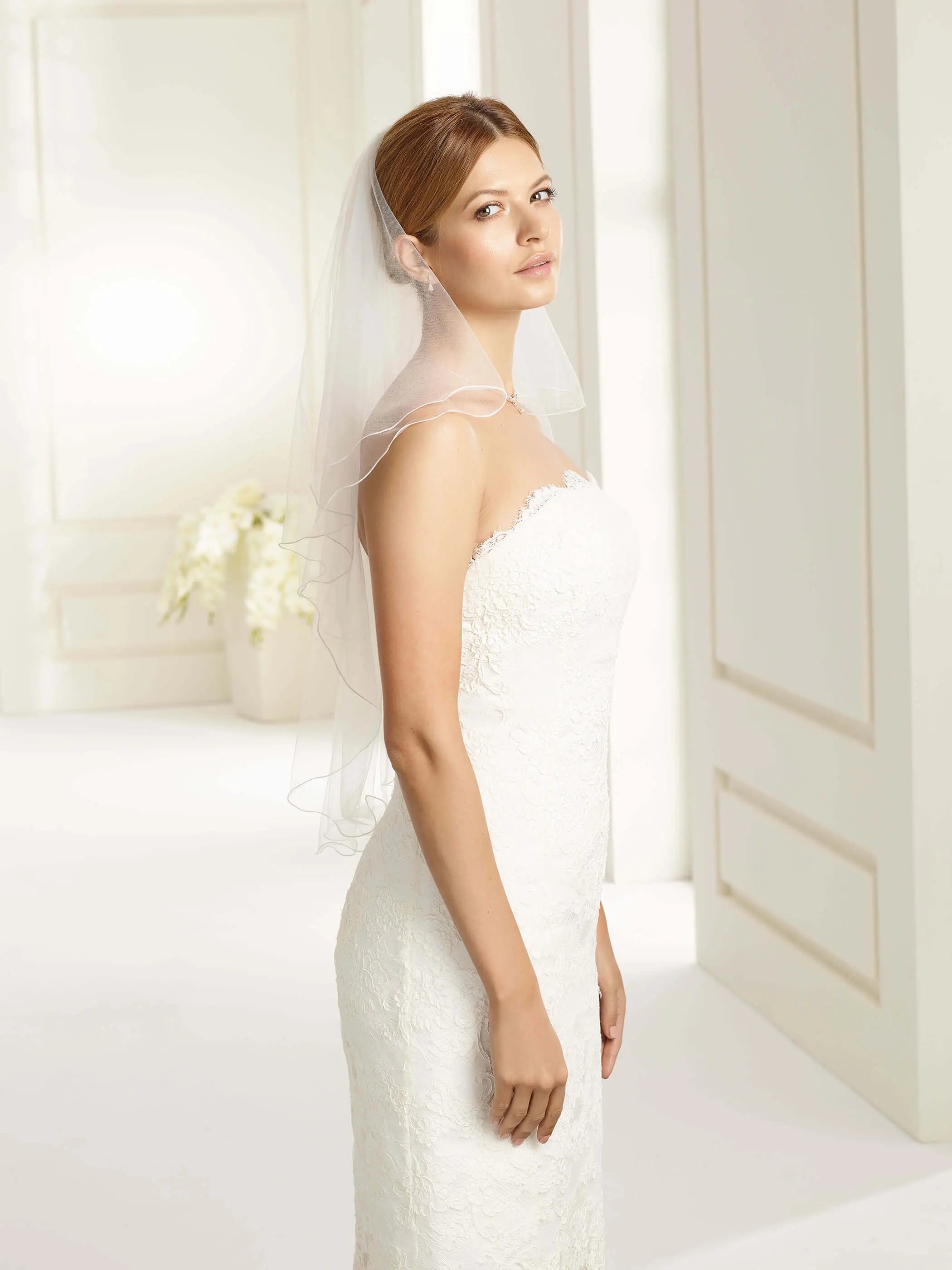 Bianco Evento Schleier S70 Kurbelkante - 80/60 cm white-emotions