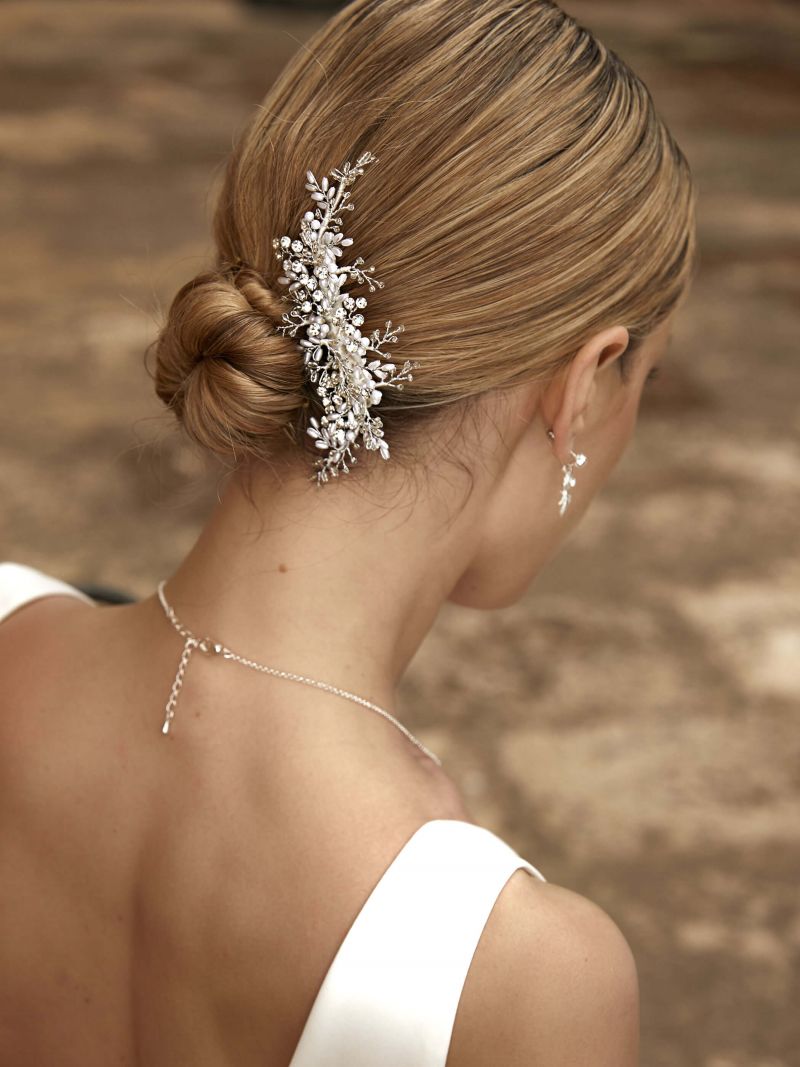 Bianco Evento Haargesteck J027 White Emotions