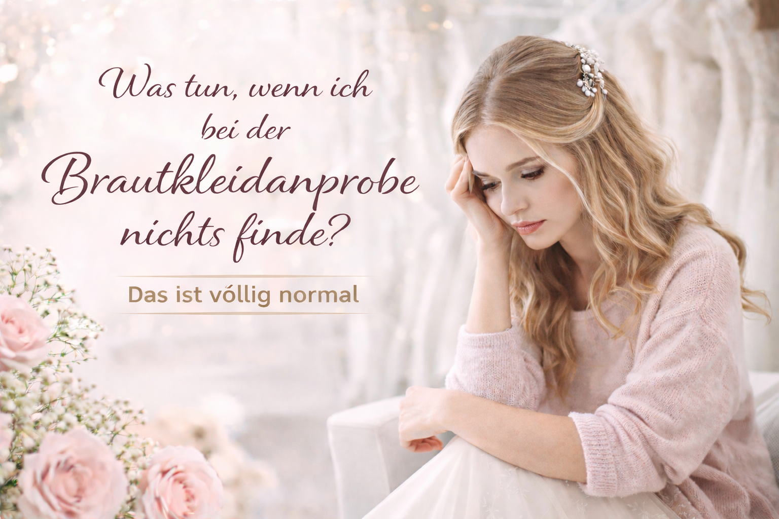 Nichts gefunden bei der Brautkleidanprobe? Das ist völlig normal