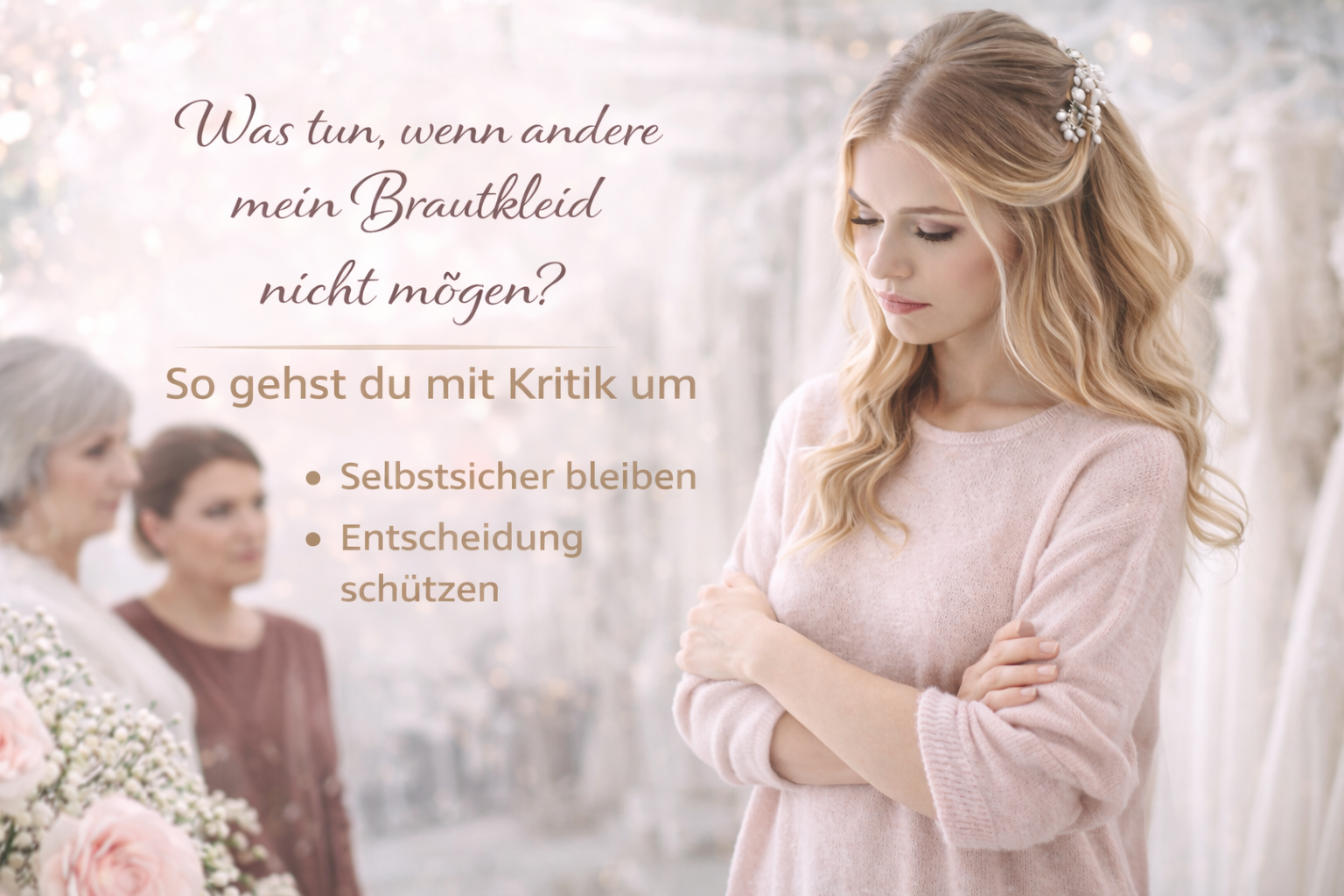 Was tun, wenn andere mein Brautkleid nicht mögen?
